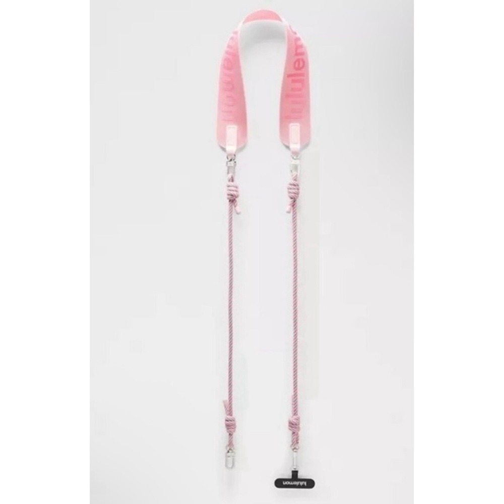 Lululemon Neverlost Crossbody Phone Strap Paracord Pink Pearl NWT